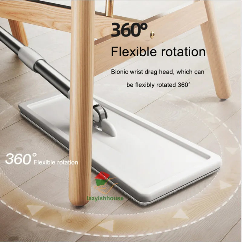 Magic Floor Squeeze Mop con cubo, mopa giratoria para fregar suelos, limpieza del hogar