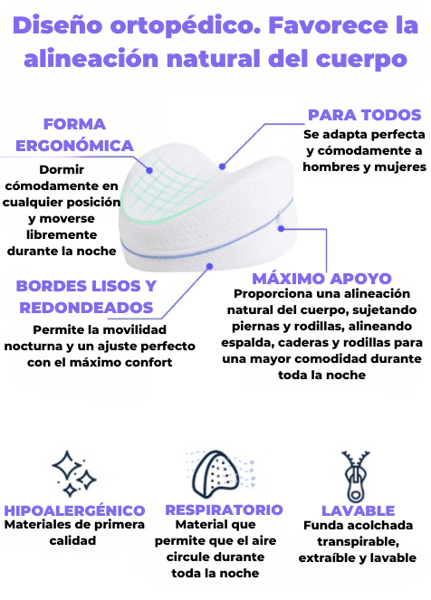 Almohada terapéutica para la espalda - [alivia el dolor y mejora la postura ]