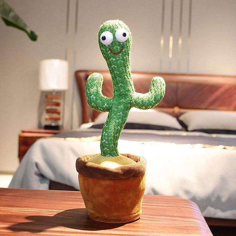 Cactus Dansant Juguete de Peluche que Canta 120 Canciones en Inglés Electrónico