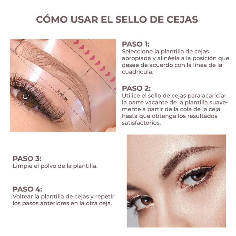 Kit de sello de cejas - Diseño Estilizado