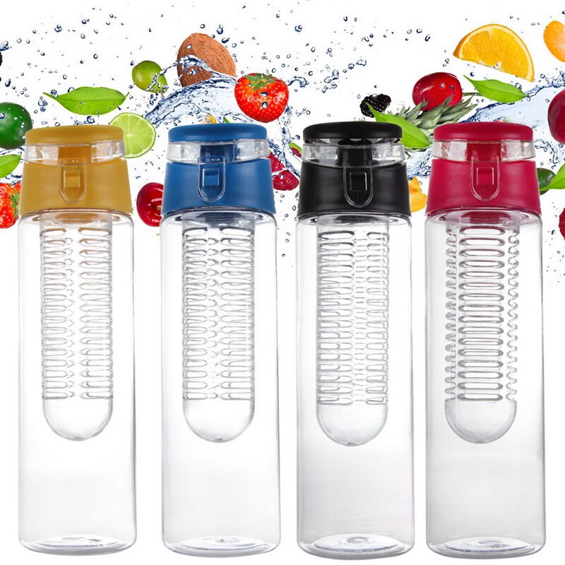 Portable fruta Infusor Infusor Botella de agua  800 ML