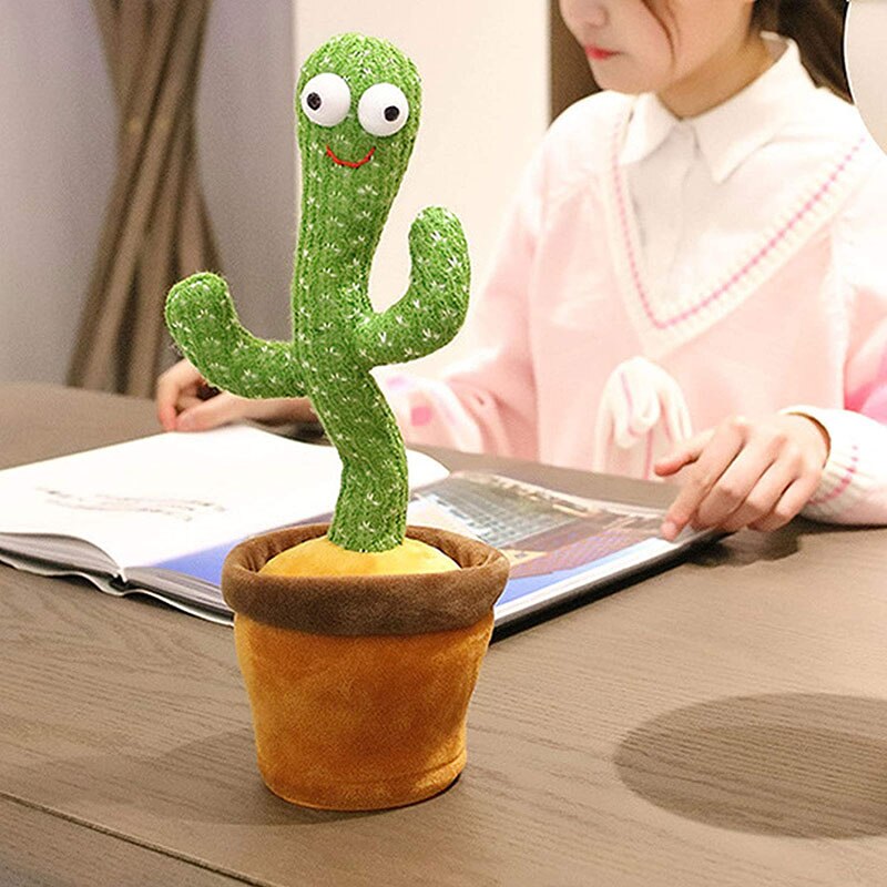 Cactus Dansant Juguete de Peluche que Canta 120 Canciones en Inglés Electrónico